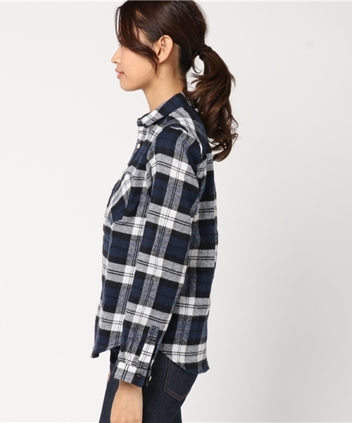 CUBE SUGAR（キューブシュガー）の「起毛ネルチェックレギュラーシャツ（シャツ/ブラウス・レディース・その他/その他4/その他1/その他2/その他3/その他5・M）」の8枚目の写真