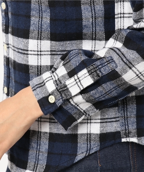 CUBE SUGAR（キューブシュガー）の「起毛ネルチェックレギュラーシャツ（シャツ/ブラウス・レディース・その他/その他4/その他1/その他2/その他3/その他5・M）」の11枚目の写真
