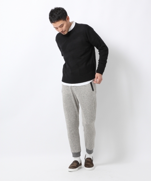 GLOBAL WORK(グローバルワーク)の「7ゲージカモフラジャガードニットプルオーバー/737494(ニット/セーター・メンズ・ブラック/グレー/ネイビー/ホワイト/ダークブラウン・LARGE/SMALL/X-LARGE/MEDIUM)」の6枚目の写真