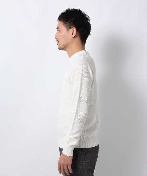 GLOBAL WORK(グローバルワーク)の「7ゲージカモフラジャガードニットプルオーバー/737494(ニット/セーター・メンズ・ブラック/グレー/ネイビー/ホワイト/ダークブラウン・LARGE/SMALL/X-LARGE/MEDIUM)」の10枚目の写真