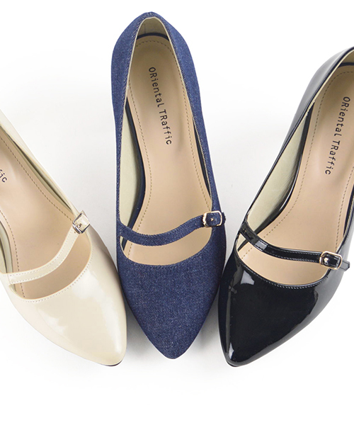 ORiental TRaffic（オリエンタルトラフィック）の「春夏新作★ワンストラップパンプス★7121（パンプス・レディース・ブラック/ベージュ/ブルー・39/38/35/34/36/40/37/41/42）」の12枚目の写真