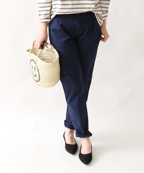 coen(コーエン)の「ストレッチチノパンツ(チノパンツ・レディース・ブラック/ベージュ/オリーブ/ネイビー・LARGE/SMALL/MEDIUM)」の4枚目の写真