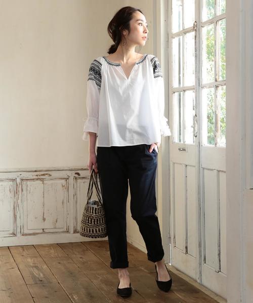 coen(コーエン)の「ストレッチチノパンツ(チノパンツ・レディース・ブラック/ベージュ/オリーブ/ネイビー・LARGE/SMALL/MEDIUM)」の13枚目の写真