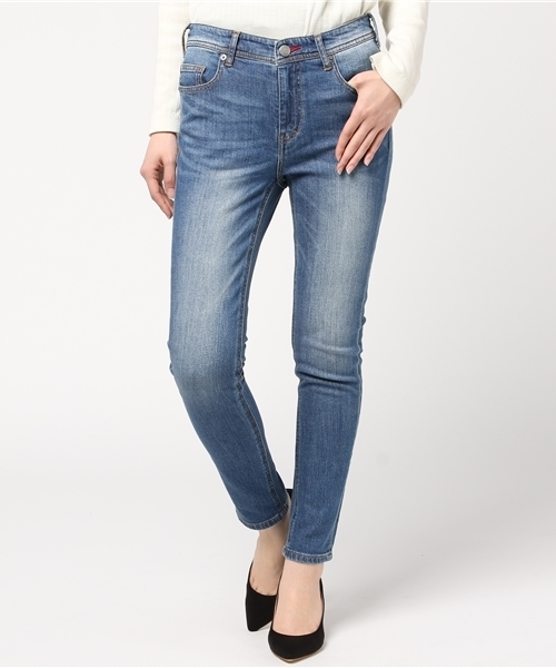 GUILD PRIME(ギルドプライム)の「【GUILD PRIME】WOMENS ローテンションスリムデニム(デニムパンツ・レディース・インディゴブルー・34/36)」の13枚目の写真