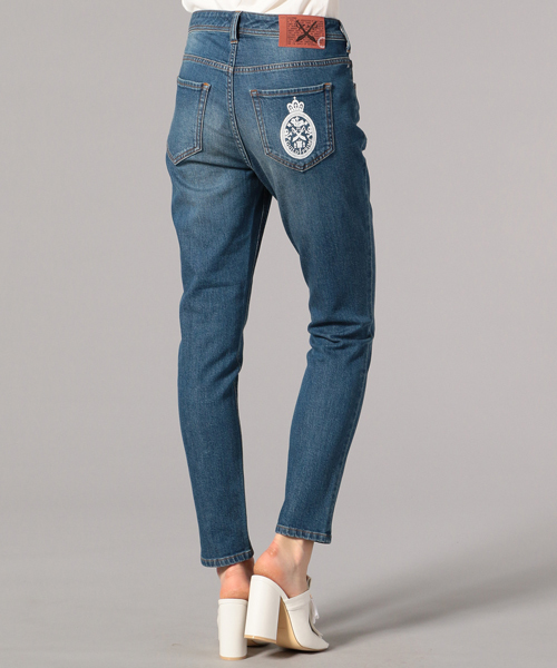 GUILD PRIME(ギルドプライム)の「【GUILD PRIME】WOMENS ローテンションスリムデニム(デニムパンツ・レディース・インディゴブルー・34/36)」の15枚目の写真