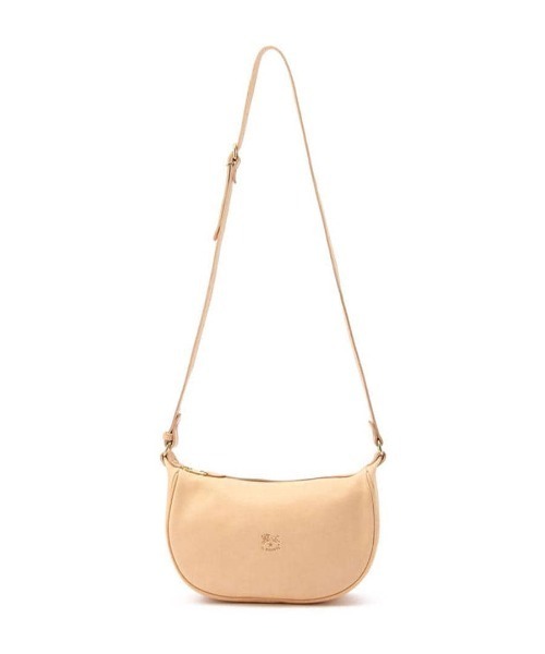 【24時間以内発送】　IL BISONTE バニティバッグ レザー　ホワイト IL BISONTE / ORIGINAL LEATHER / SHOULDER BAG（ショルダー
