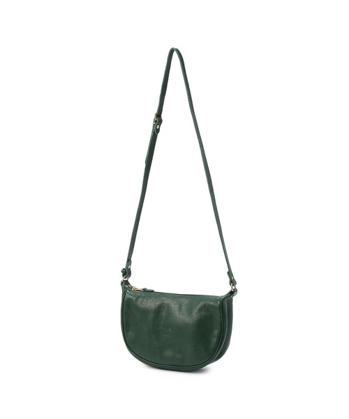 IL BISONTE(イルビゾンテ)の「IL BISONTE / ORIGINAL LEATHER / クロスボディバッグ(ショルダーバッグ・レディース・レッド/グレー/ダークブラウン/ブラック/グリーン/ナチュラル/ライトブラウン/レンガ/オレンジ/ホワイト/ネイビー/オリーブ・FREE)」の13枚目の写真