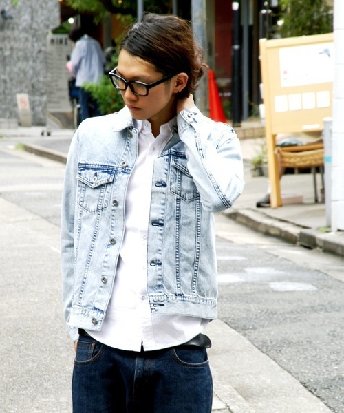 Wego ウィゴー の ウォッシュドデニムgジャン デニムジャケット Wear Wego ウィゴー の ウォッシュドデニムgジャン デニムジャケット Wear