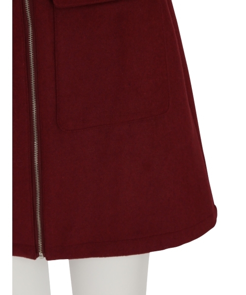 MURUA（ムルーア）の「フロントジップミニスカート（スカート・レディース・ブラック/グレー/レッド・2/1）」の11枚目の写真