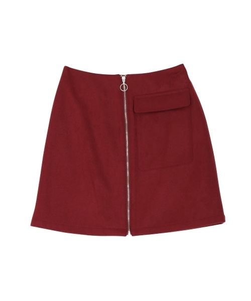 MURUA（ムルーア）の「フロントジップミニスカート（スカート・レディース・ブラック/グレー/レッド・2/1）」の16枚目の写真