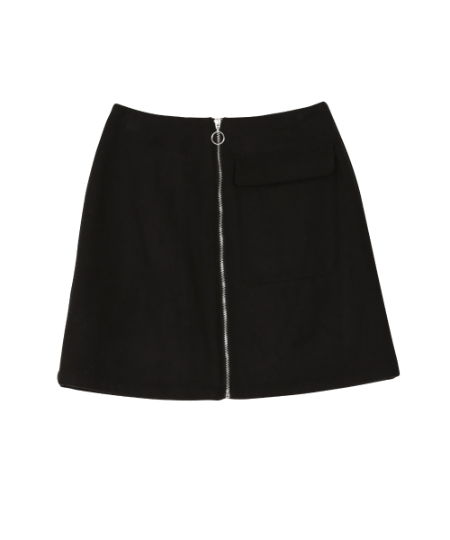 MURUA（ムルーア）の「フロントジップミニスカート（スカート・レディース・ブラック/グレー/レッド・2/1）」の14枚目の写真