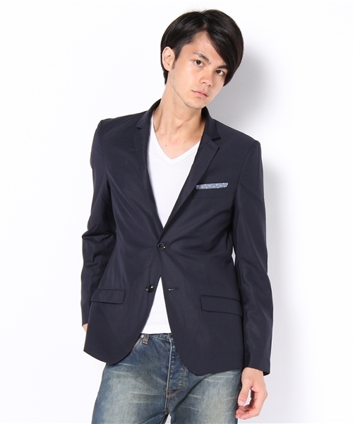 RATTLE TRAP(ラトルトラップ)の「ポリエステル レーヨン テーラードジャケット(テーラードジャケット・メンズ・ブラック/トップグレー/ネイビー/キャメル・SMALL/MEDIUM/LARGE/LL)」の4枚目の写真