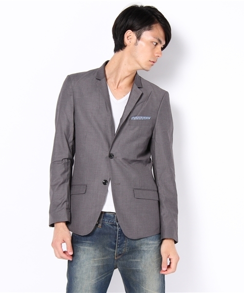 RATTLE TRAP(ラトルトラップ)の「ポリエステル レーヨン テーラードジャケット(テーラードジャケット・メンズ・ブラック/トップグレー/ネイビー/キャメル・SMALL/MEDIUM/LARGE/LL)」の3枚目の写真