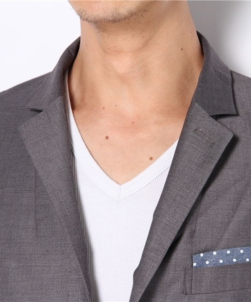 RATTLE TRAP(ラトルトラップ)の「ポリエステル レーヨン テーラードジャケット(テーラードジャケット・メンズ・ブラック/トップグレー/ネイビー/キャメル・SMALL/MEDIUM/LARGE/LL)」の7枚目の写真