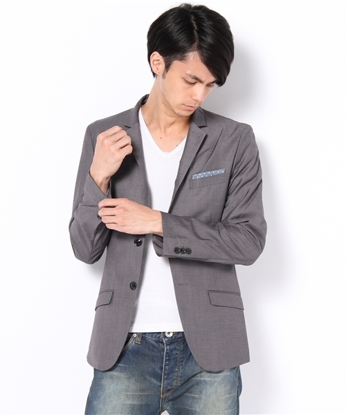 RATTLE TRAP(ラトルトラップ)の「ポリエステル レーヨン テーラードジャケット(テーラードジャケット・メンズ・ブラック/トップグレー/ネイビー/キャメル・SMALL/MEDIUM/LARGE/LL)」の11枚目の写真