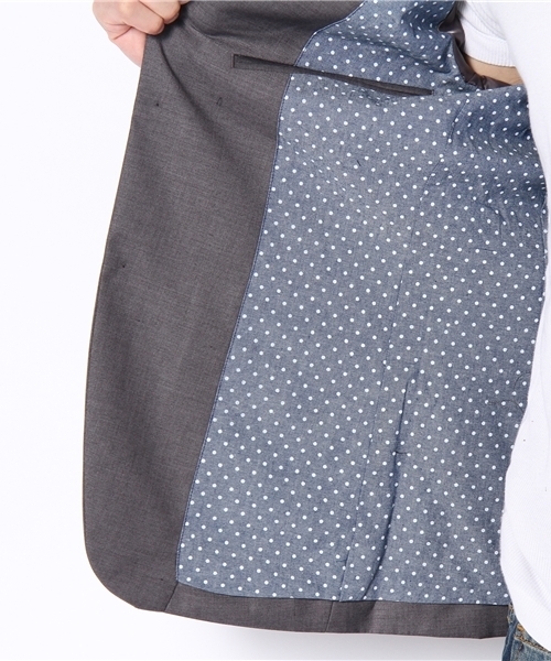 RATTLE TRAP(ラトルトラップ)の「ポリエステル レーヨン テーラードジャケット(テーラードジャケット・メンズ・ブラック/トップグレー/ネイビー/キャメル・SMALL/MEDIUM/LARGE/LL)」の12枚目の写真