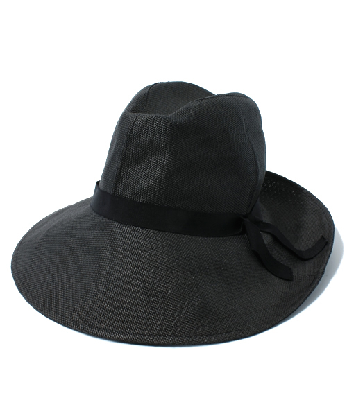 bpr BEAMS Women's（ビーピーアール　ビームス）の「coeur Parfait / ペーパー ハット（ハット・レディース・ブラック・ONE SIZE）」の2枚目の写真