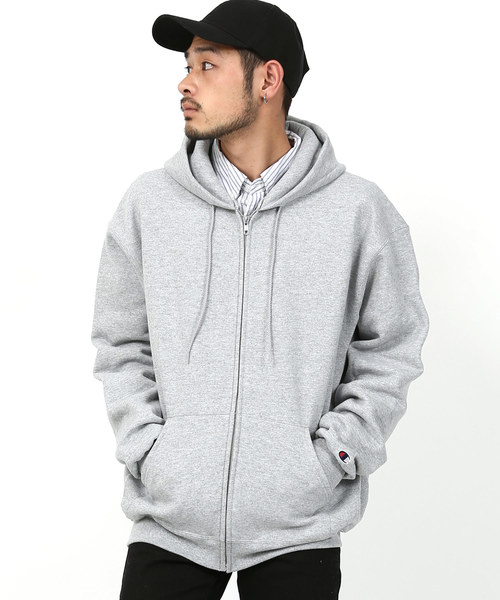 Champion（チャンピオン）の「Champion Authentic ZIP Parka チャンピオン ジップパーカー（パーカー・メンズ・レッド/チャコール/ダークグリーン/ワイン/ブラック/ネイビー/グレー・M/XL/S/L）」の3枚目の写真