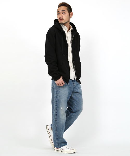 Champion（チャンピオン）の「Champion Authentic ZIP Parka チャンピオン ジップパーカー（パーカー・メンズ・レッド/チャコール/ダークグリーン/ワイン/ブラック/ネイビー/グレー・M/XL/S/L）」の10枚目の写真