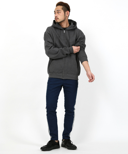 Champion（チャンピオン）の「Champion Authentic ZIP Parka チャンピオン ジップパーカー（パーカー・メンズ・レッド/チャコール/ダークグリーン/ワイン/ブラック/ネイビー/グレー・M/XL/S/L）」の11枚目の写真