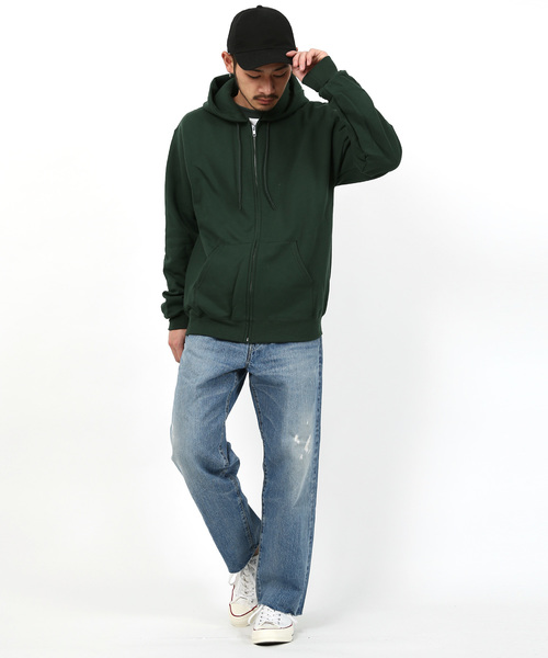 Champion（チャンピオン）の「Champion Authentic ZIP Parka チャンピオン ジップパーカー（パーカー・メンズ・レッド/チャコール/ダークグリーン/ワイン/ブラック/ネイビー/グレー・M/XL/S/L）」の16枚目の写真