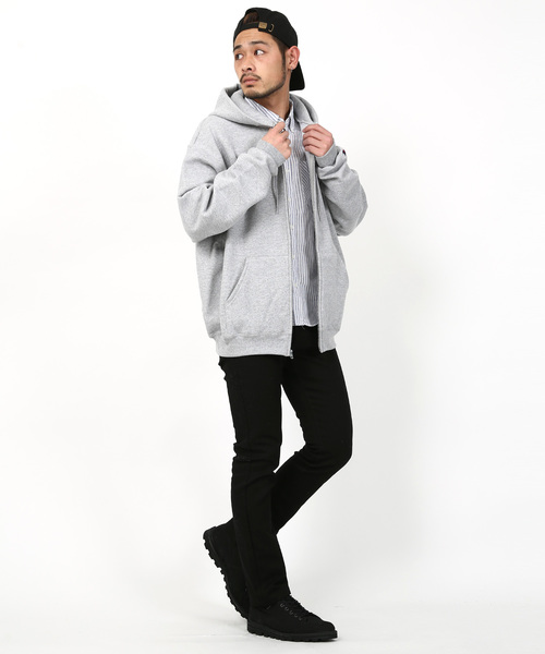 Champion（チャンピオン）の「Champion Authentic ZIP Parka チャンピオン ジップパーカー（パーカー・メンズ・レッド/チャコール/ダークグリーン/ワイン/ブラック/ネイビー/グレー・M/XL/S/L）」の17枚目の写真