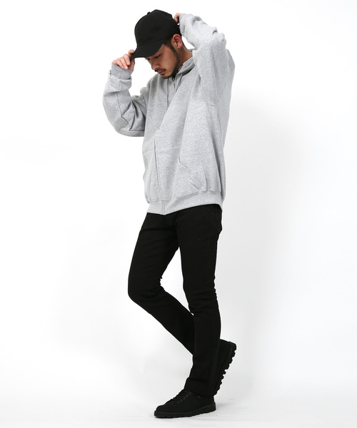 Champion（チャンピオン）の「Champion Authentic ZIP Parka チャンピオン ジップパーカー（パーカー・メンズ・レッド/チャコール/ダークグリーン/ワイン/ブラック/ネイビー/グレー・M/XL/S/L）」の18枚目の写真