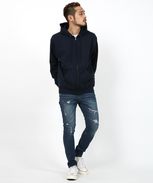 Champion（チャンピオン）の「Champion Authentic ZIP Parka チャンピオン ジップパーカー（パーカー・メンズ・レッド/チャコール/ダークグリーン/ワイン/ブラック/ネイビー/グレー・M/XL/S/L）」の22枚目の写真