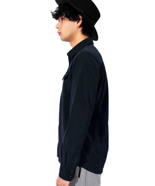 ８(eight)（エイト）の「コーデュロイシャツ 長袖 ウエスタン （シャツ/ブラウス・メンズ・ブラック/キャメル/カーキ/ネイビー/アイボリー・LARGE/MEDIUM/X-LARGE）」の10枚目の写真