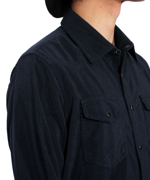 ８(eight)（エイト）の「コーデュロイシャツ 長袖 ウエスタン （シャツ/ブラウス・メンズ・ブラック/キャメル/カーキ/ネイビー/アイボリー・LARGE/MEDIUM/X-LARGE）」の19枚目の写真