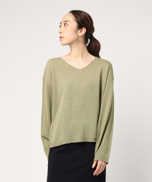 cepo | ヤーンゆるＶネック(ニット/セーター)