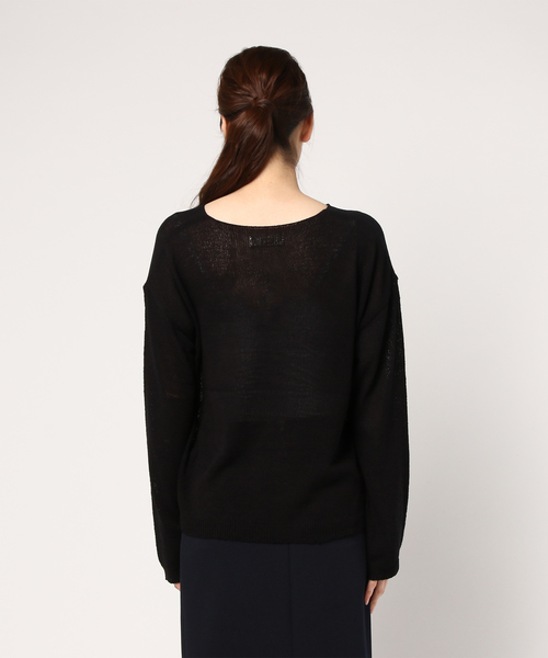 cepo（セポ）の「ヤーンゆるＶネック（ニット/セーター・レディース・ブラック/ピンク/カーキ/ベージュ・M）」の6枚目の写真