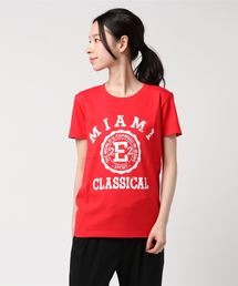 古着風アメカジロゴデザイン半袖Tシャツ 男女兼用カジュアルTシャツ