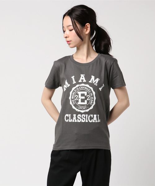 classicalelf(クラシカルエルフ)の「古着風アメカジロゴデザイン半袖Tシャツ 男女兼用カジュアルTシャツ(Tシャツ/カットソー・レディース・ホワイト/オレンジ/チャコールグレー/レッド/ロイヤルブルー/グリーン/グレー/イエロー/ブラック/ネイビー・LARGE/X-SMALL/SMALL/MEDIUM/X-LARGE/XX-LARGE)」の4枚目の写真