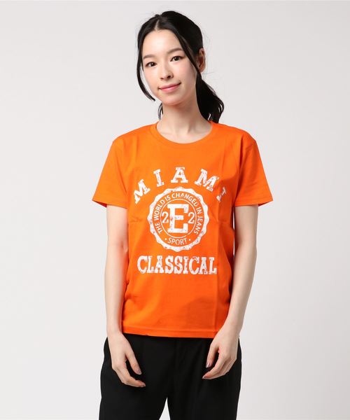 classicalelf(クラシカルエルフ)の「古着風アメカジロゴデザイン半袖Tシャツ 男女兼用カジュアルTシャツ(Tシャツ/カットソー・レディース・ホワイト/オレンジ/チャコールグレー/レッド/ロイヤルブルー/グリーン/グレー/イエロー/ブラック/ネイビー・LARGE/X-SMALL/SMALL/MEDIUM/X-LARGE/XX-LARGE)」の10枚目の写真