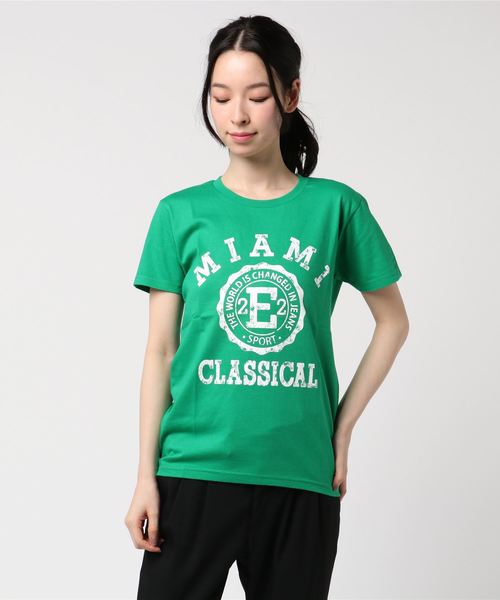 classicalelf(クラシカルエルフ)の「古着風アメカジロゴデザイン半袖Tシャツ 男女兼用カジュアルTシャツ(Tシャツ/カットソー・レディース・ホワイト/オレンジ/チャコールグレー/レッド/ロイヤルブルー/グリーン/グレー/イエロー/ブラック/ネイビー・LARGE/X-SMALL/SMALL/MEDIUM/X-LARGE/XX-LARGE)」の6枚目の写真