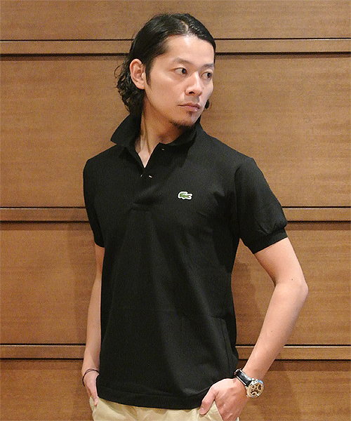 LACOSTE（ラコステ）の「LACOSTE / L1212 鹿の子ポロシャツ（ポロシャツ・メンズ・ホワイト/シルバー/ブラック/ブラウン/レッド系その他/グリーン系その他/その他1/ライトブルー/ブルー系その他/ネイビー/レッド/グリーン/その他2/グレー・1/2/3/4）」の3枚目の写真