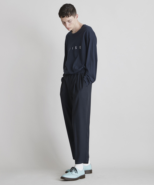 NOISE MAKER（ノイズメーカー）の「バックロゴ刺繍ワイドテーパードパンツ（その他パンツ・メンズ・ブラック/ネイビー/グレー・MEDIUM/LARGE）」の5枚目の写真
