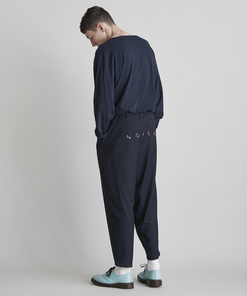 NOISE MAKER（ノイズメーカー）の「バックロゴ刺繍ワイドテーパードパンツ（その他パンツ・メンズ・ブラック/ネイビー/グレー・MEDIUM/LARGE）」の6枚目の写真