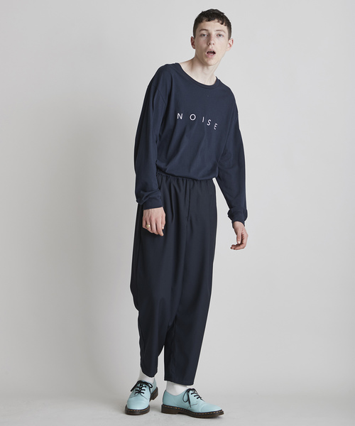 NOISE MAKER（ノイズメーカー）の「バックロゴ刺繍ワイドテーパードパンツ（その他パンツ・メンズ・ブラック/ネイビー/グレー・MEDIUM/LARGE）」の7枚目の写真