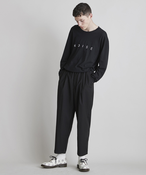 NOISE MAKER（ノイズメーカー）の「バックロゴ刺繍ワイドテーパードパンツ（その他パンツ・メンズ・ブラック/ネイビー/グレー・MEDIUM/LARGE）」の8枚目の写真