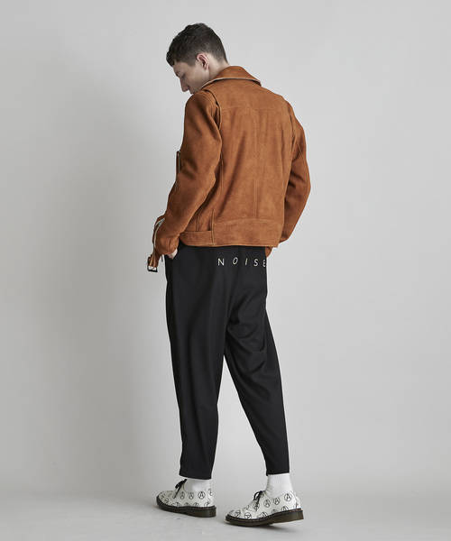 NOISE MAKER（ノイズメーカー）の「バックロゴ刺繍ワイドテーパードパンツ（その他パンツ・メンズ・ブラック/ネイビー/グレー・MEDIUM/LARGE）」の10枚目の写真