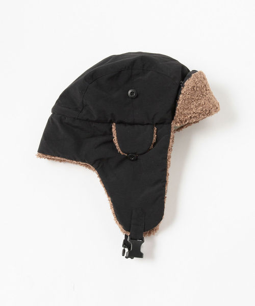 BURLAP OUTFITTER(バーラップアウトフィッター)の「BURLAP OUTFITTER / アヴィエイターハット <UNISEX>(キャップ・メンズ・ブラック・ONE SIZE)」の3枚目の写真