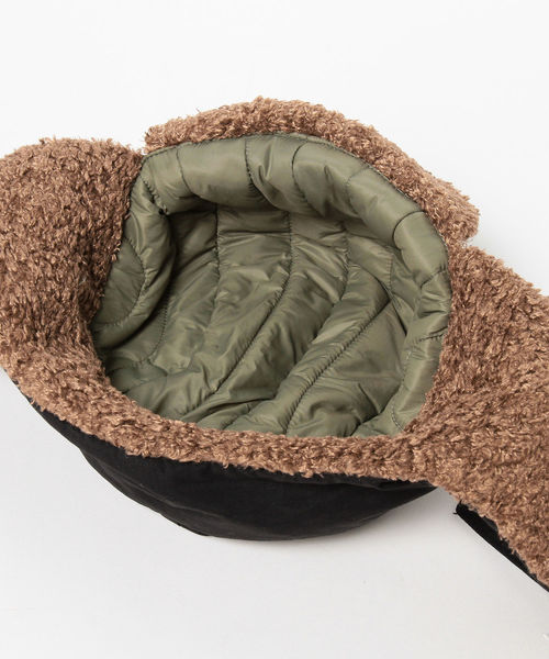 BURLAP OUTFITTER(バーラップアウトフィッター)の「BURLAP OUTFITTER / アヴィエイターハット <UNISEX>(キャップ・メンズ・ブラック・ONE SIZE)」の7枚目の写真