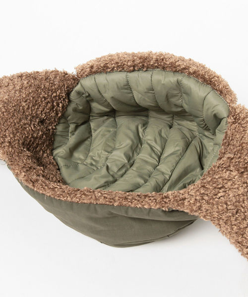 BURLAP OUTFITTER(バーラップアウトフィッター)の「BURLAP OUTFITTER / アヴィエイターハット <UNISEX>(キャップ・メンズ・ブラック・ONE SIZE)」の12枚目の写真