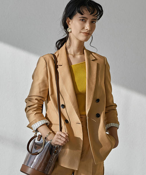 green label relaxing（グリーンレーベルリラクシング）の「[手洗い可能] FFC リブ ワンショル ニット ◆（ニット/セーター・レディース・オフホワイト/レッド/ネイビー/イエロー・FREE）」の22枚目の写真