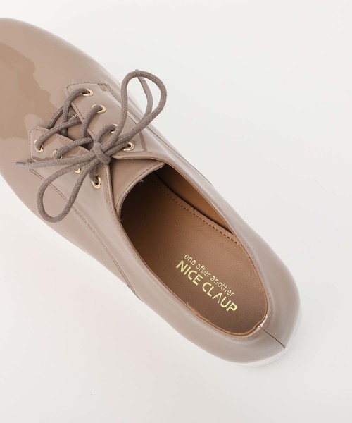 one after another NICE CLAUP（ワンアフターアナザーナイスクラップ）の「厚底 レースアップシューズ（その他シューズ・レディース・ブラック/モカ/アイボリー・SMALL/MEDIUM/LARGE）」の22枚目の写真