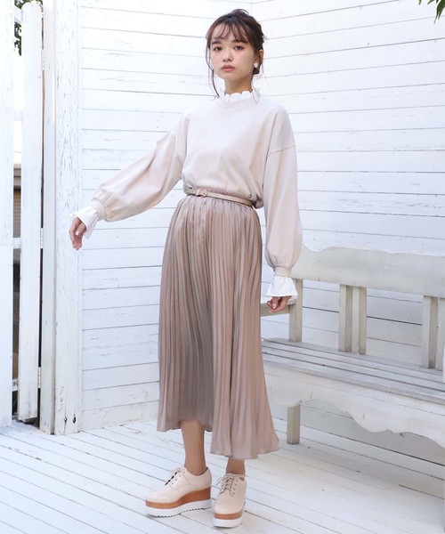 one after another NICE CLAUP（ワンアフターアナザーナイスクラップ）の「厚底 レースアップシューズ（その他シューズ・レディース・ブラック/モカ/アイボリー・SMALL/MEDIUM/LARGE）」の5枚目の写真