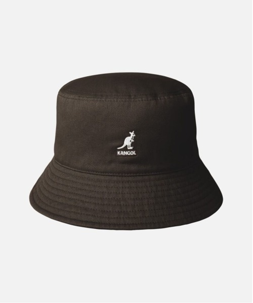 KANGOL（カンゴール）の「【KANGOL】Washed Bucket/【カンゴール】ウォッシュド バケット ハット（ハット・メンズ・ダークグリーン/ネイビー/ベージュ/ブラック/イエロー/ダークブルー/レッド系その他/ホワイト/イエロー系その他/ブルー系その他/ホワイト×ネイビー/グリーン/ピンク/チェリーレッド/ライラック/グリーン系/ピンク系その他/ライトグレー/ブルー/オレンジ系/ライトグリーン/ワイン/ブラウン・LARGE/MEDIUM/X-LARGE/XX-LARGE/SMALL）」の5枚目の写真