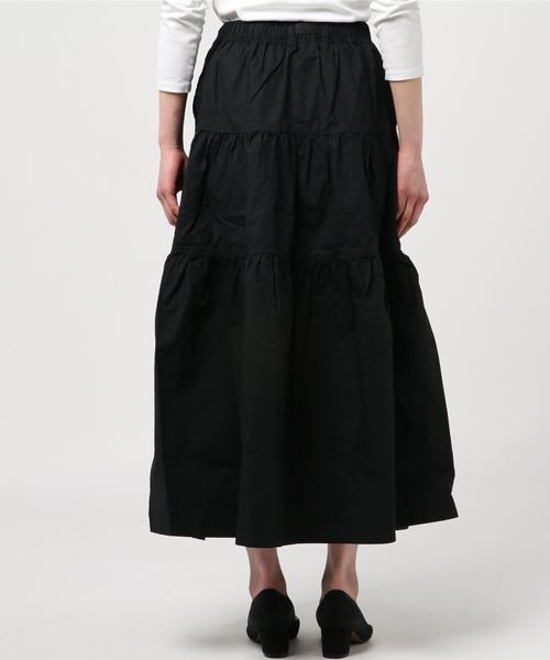 Gramicci（グラミチ）の「GRAMICCI / グラミチ ウェザーティアードスカート WEATHER TIERED SKIRT（スカート・レディース・ブラック/オリーブ/サンドベージュ/ドット/ネイビー・M）」の7枚目の写真